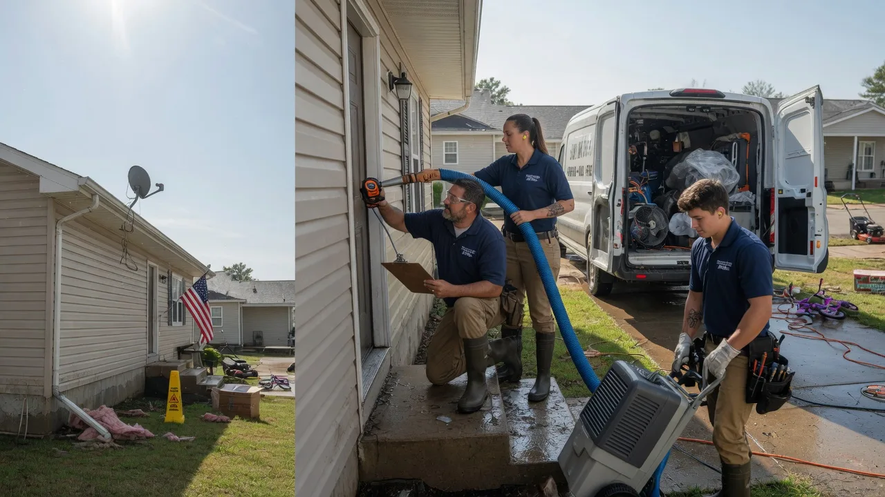 Ceiling Water Damage Restoration in Mangham, LA near me